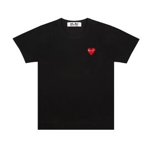 COMME des GARÇONS PLAY Black Heart Tee Size M